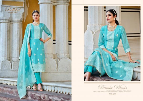 Belliza Ivory Exclusive Cotton Designer Dress Material Collection